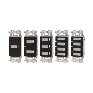 WRT5541B-8 ~ WRT5548B-8 : FULL-2WAY ADVANCIA Switch (Black) (1 to 8-Gang)