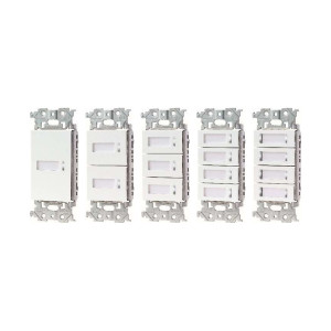WRT5541W-8 ~ WRT5548W-8 : FULL-2WAY ADVANCIA Switch (White) (1 to 8-Gang)